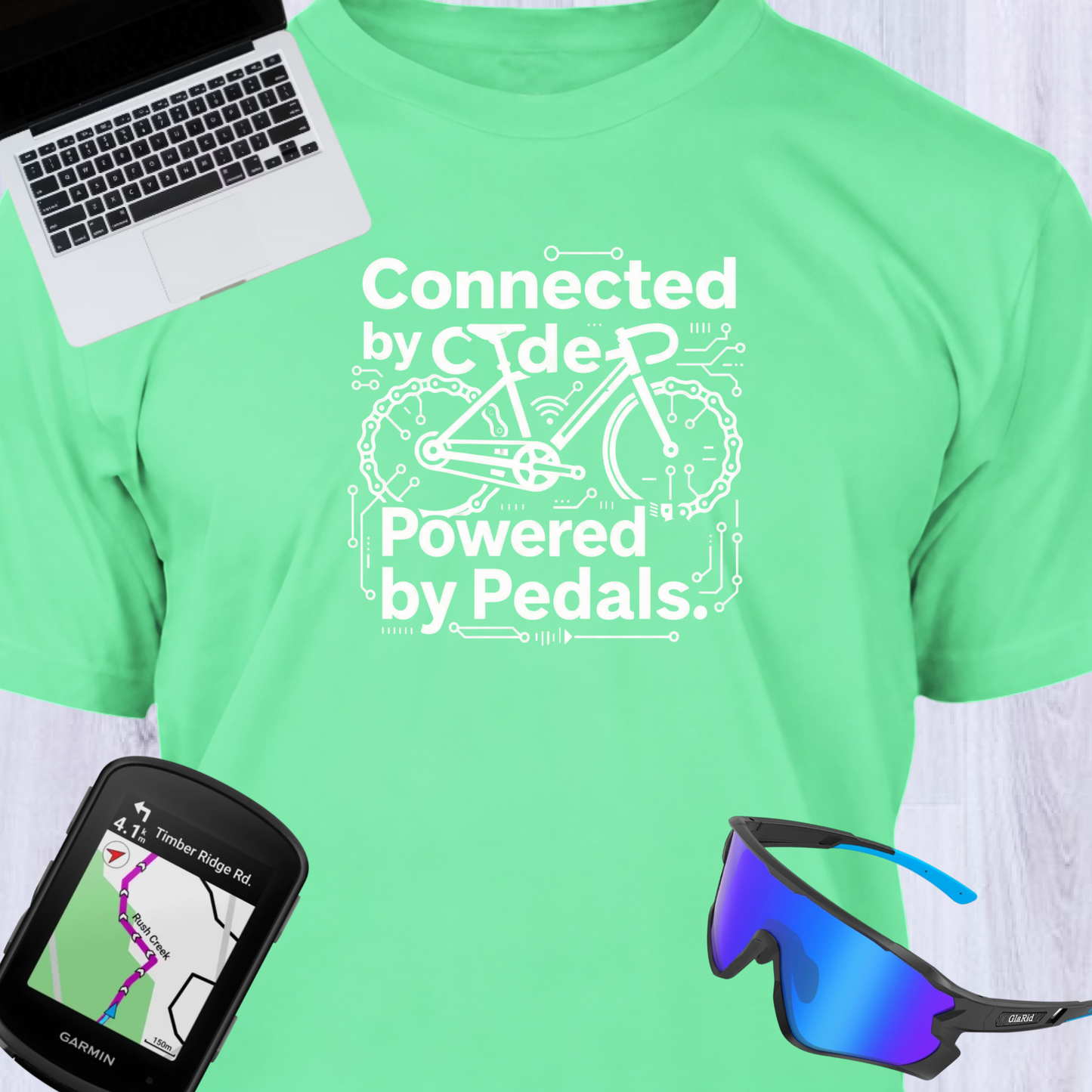 CONNECTED BY CODE POWERED BY PEDALS